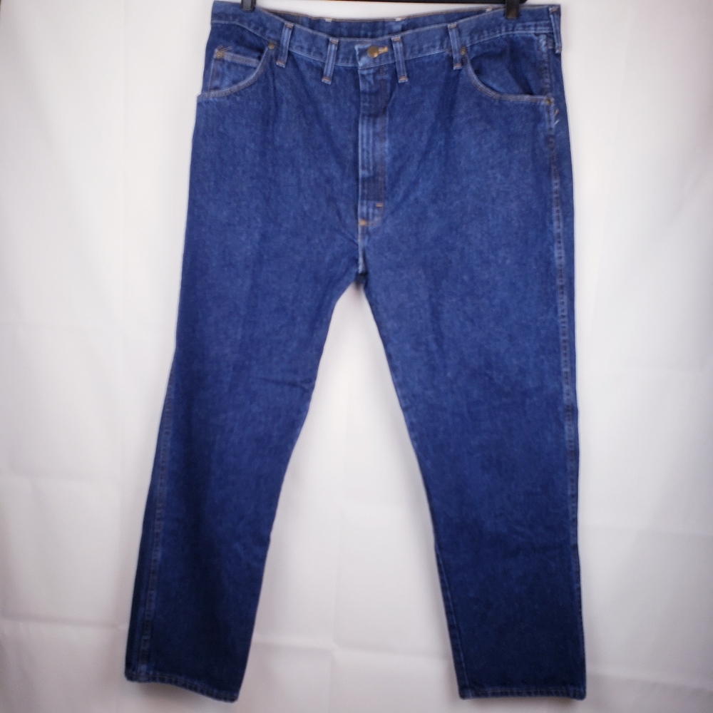 Wrangler Men's Jeans Regular Fit Straight-Leg size 44X30 blue